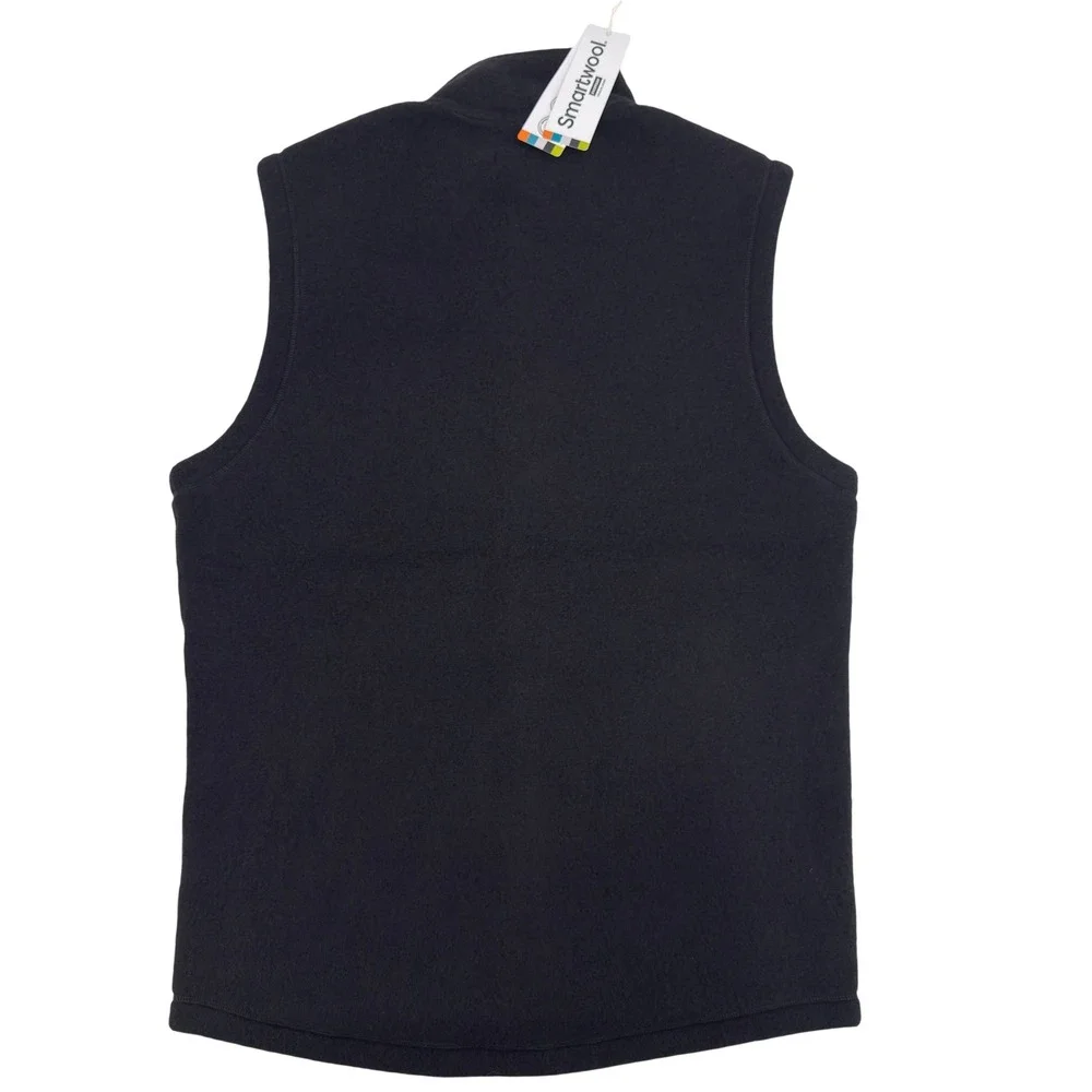 NWT Smartwool Hudson Trail Vest Mens Medium Black Fleece SW016518001-M Outdoors